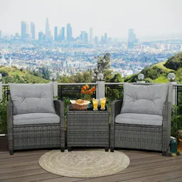 Patio Rattan Sofa Set