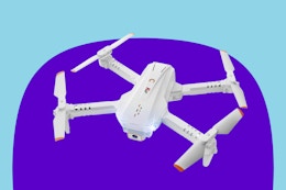 KGF Mini Drone on a purple background.