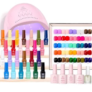 Gel Nail Polish Kit with UV Light