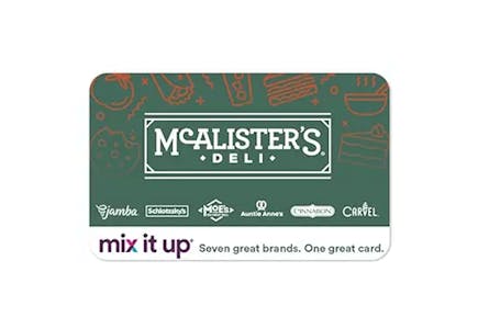 McAlister’s Deli Mix It Up eGift Card