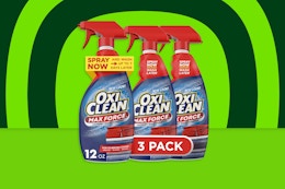 OxiClean Max Force Laundry Stain Remover 3-Pack — $2.69 per Spray on Amazon card image