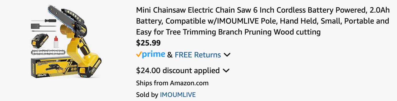 Amazon Mini Electric Chainsaw 2025 3