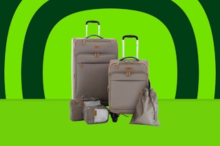 5-piece khaki Wrangler luggage set