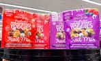 nature's garden yoggies trail mix on store shelf