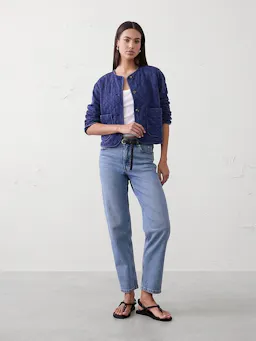 Quilted Knit Jacket