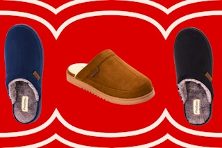 Walmart Dearfoams men's slippers