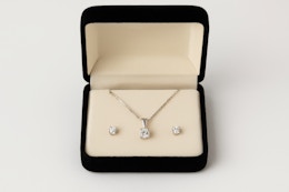 SuperJeweler .25 carat earrings and necklace