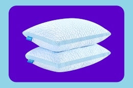 Queen-Sized Cooling Pillow 2-Pack, Just $31.79 on Amazon (Reg. $60) card image