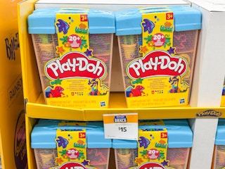 playdoh storage set in black friday bin at walmart