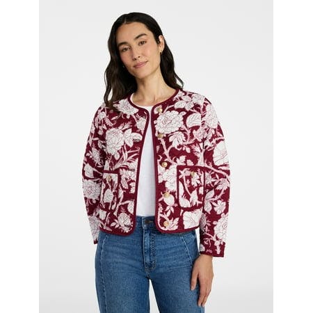 Time and Tru Women's Quilted Jacket