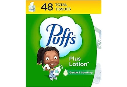 2 Puffs Plus Lotion Tissues