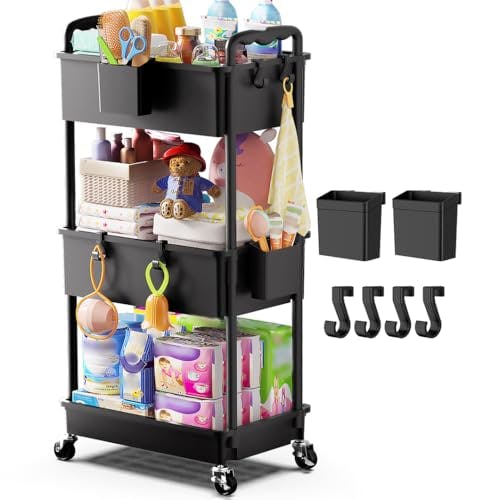 3-Tier Rolling Cart