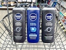 three nivea men body washes in walgreens shopping cart