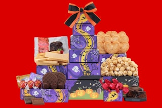 costco halloween treats tower